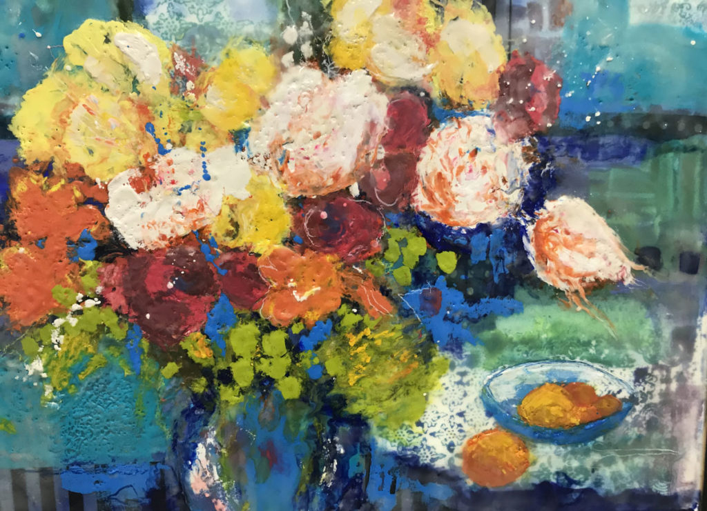 Susan Hess - Encaustic - Spring Bouquet
